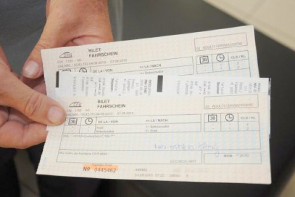 Biletele de tren se scumpesc cu până la 10%
